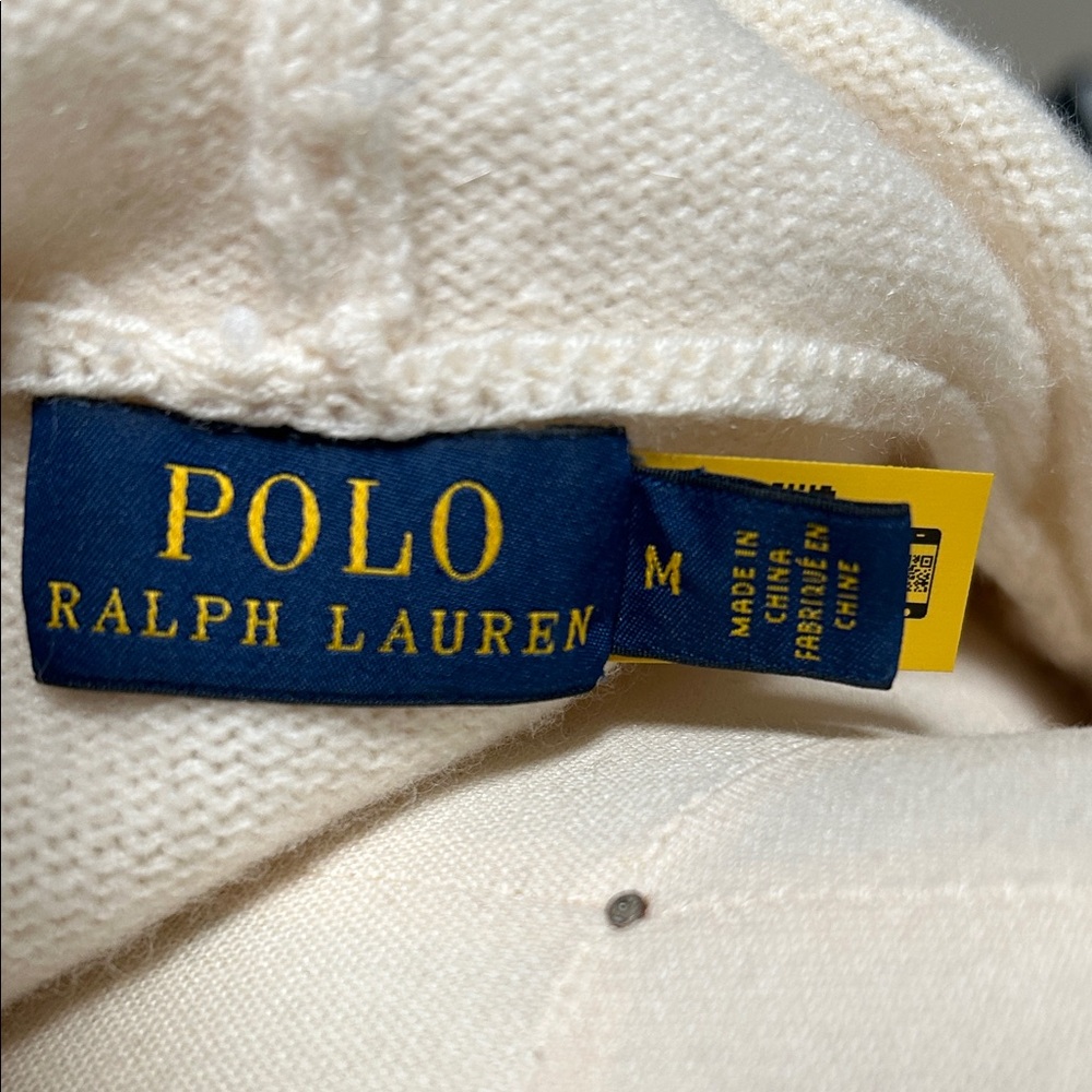 Ralph Lauren Cream and Black Patterned Sweater - Picture 2 of 5